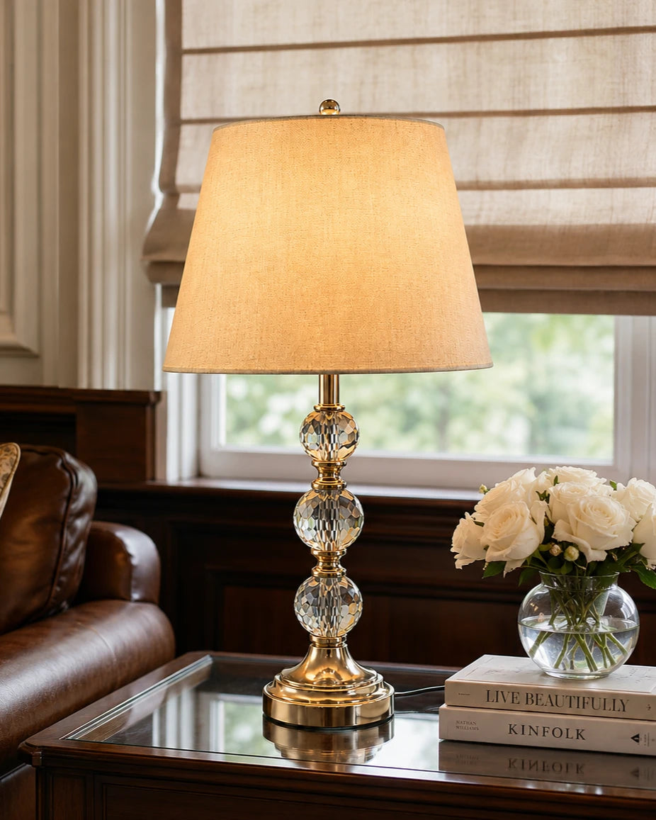 The Trinity Crystal Table Lamp 