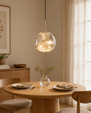 Molten Smoke Asymmetrical Glass Pendant Light