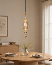 Teardrop-shaped Diffuser Pendant Light - Smoke