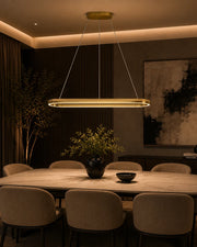 Aura Slimline Integrated LED Linear Chandelier - 1 Lights