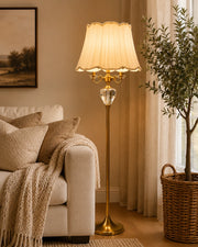 The Versailles Crystal Candelabra Floor Lamp
