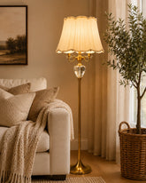 The Versailles Crystal Candelabra Floor Lamp 