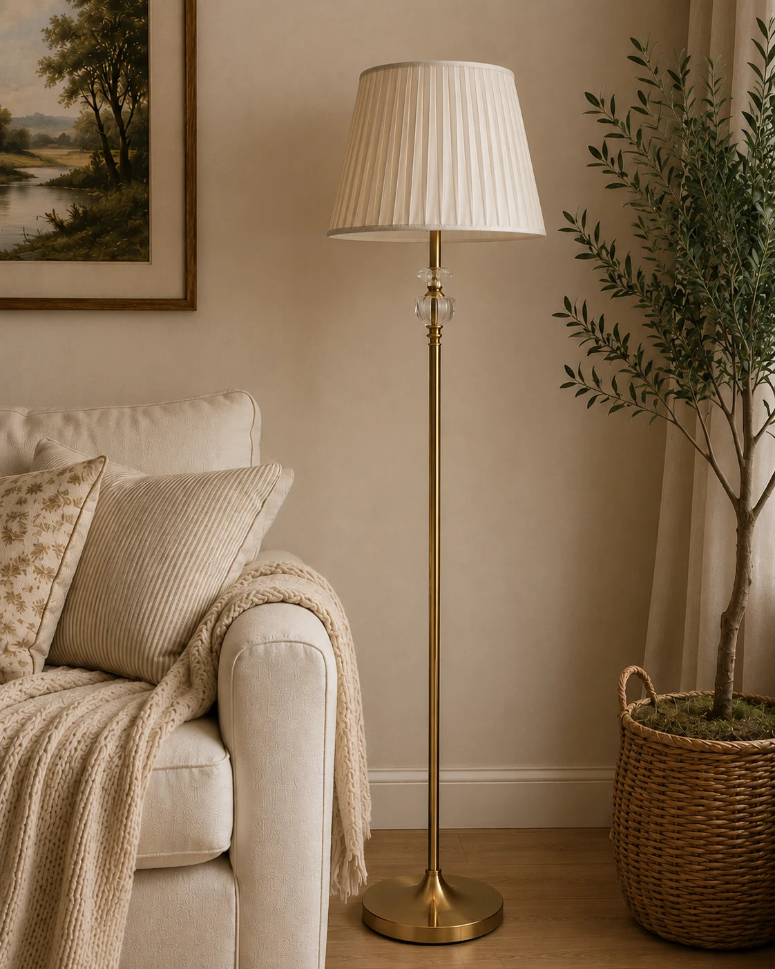 The Crystal Stem Sentinel Floor Lamp