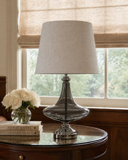 Hollis Teardrop Glass Table Lamp