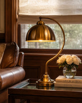 Curved-Arm Dome Desk Lamp 