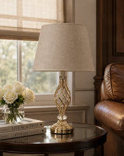 Twist Cage Base Table Lamp