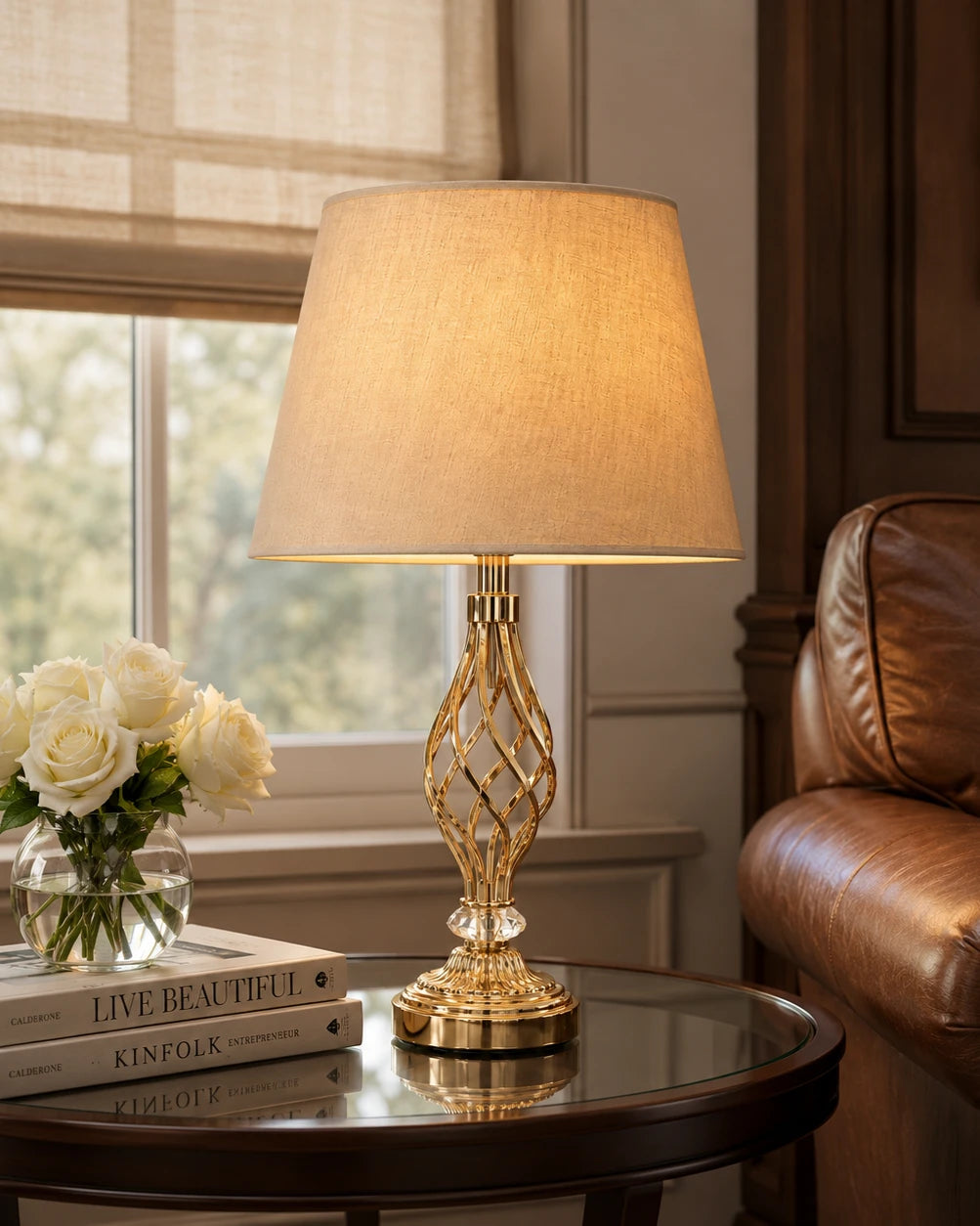 Twist Cage Base Table Lamp