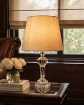 Faceted Crystal Table Lamp 