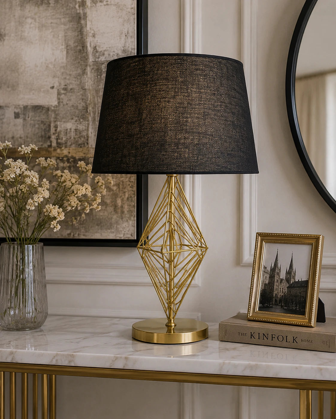 Geometric Luxe Table Lamp 