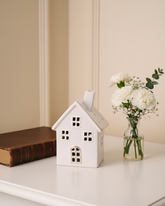 White Serenity Cottage Tealight Holder & Sculpture 