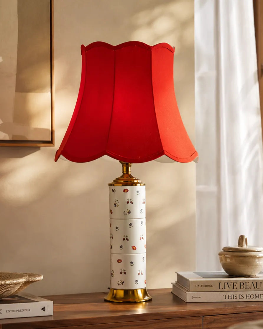 Vintage Petal Glow Table Lamp