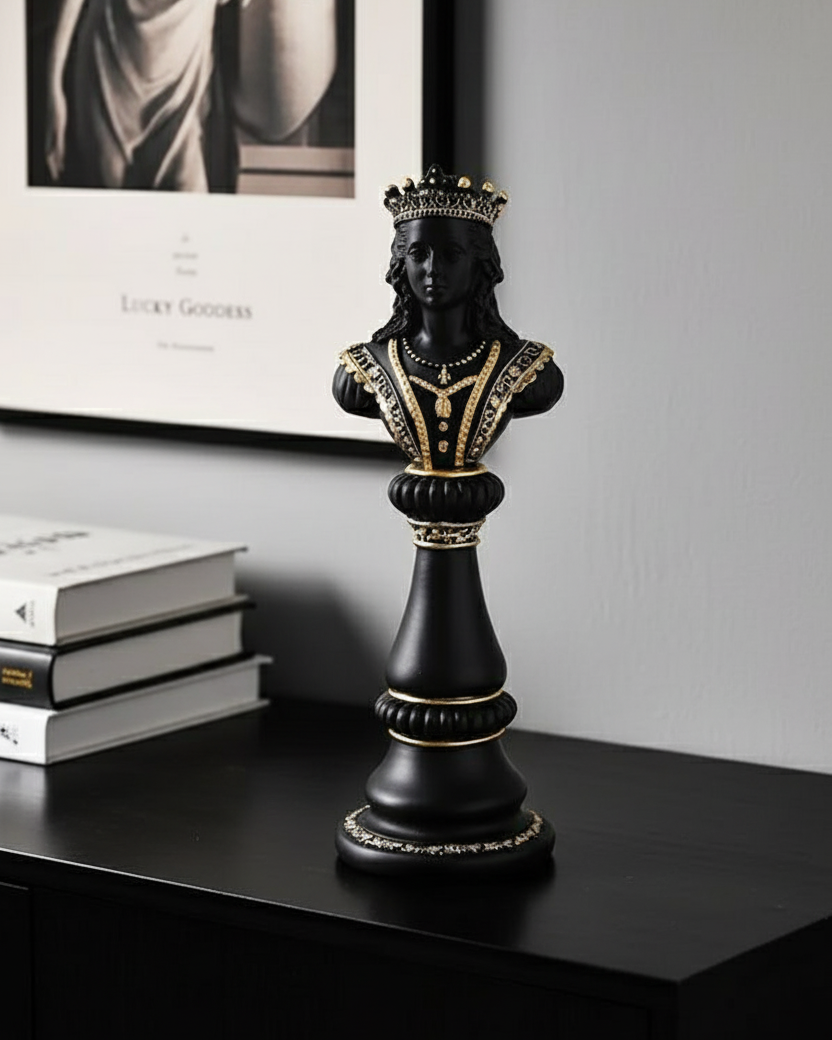 Queen Oversized Chess Piece - Black 