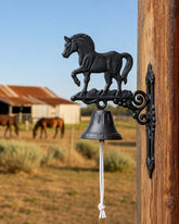 Heritage Equine - Cast Iron Wall Mounted Bell 