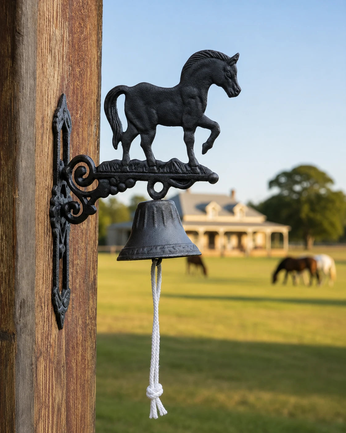 Heritage Equine - Cast Iron Wall Mounted Bell 