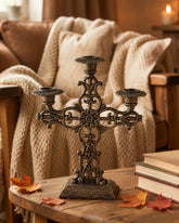Lattice - Cast Iron 3 Arm Candelabra 
