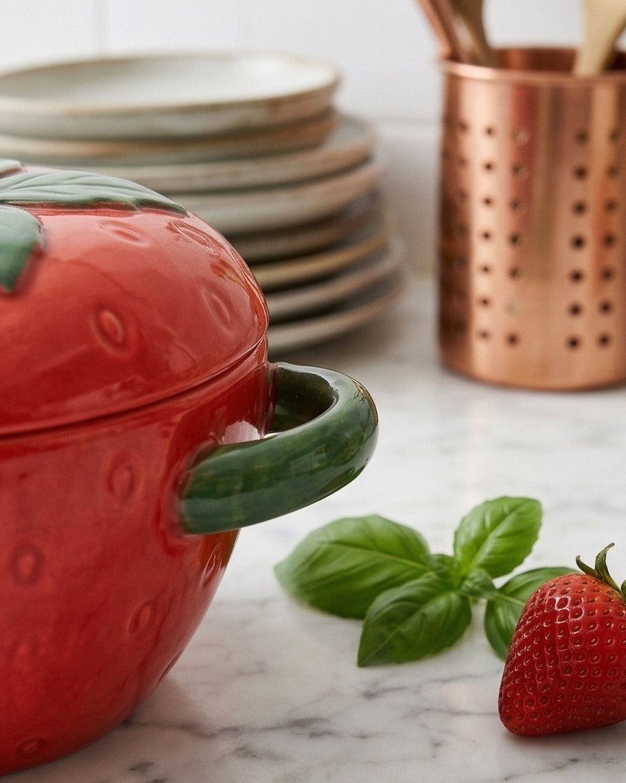 Strawberry Delight Casserole With Lid - 2.5 Ltr 