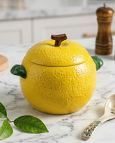 Lemon Ceramic Casserole With Lid - 3.2 Ltr 