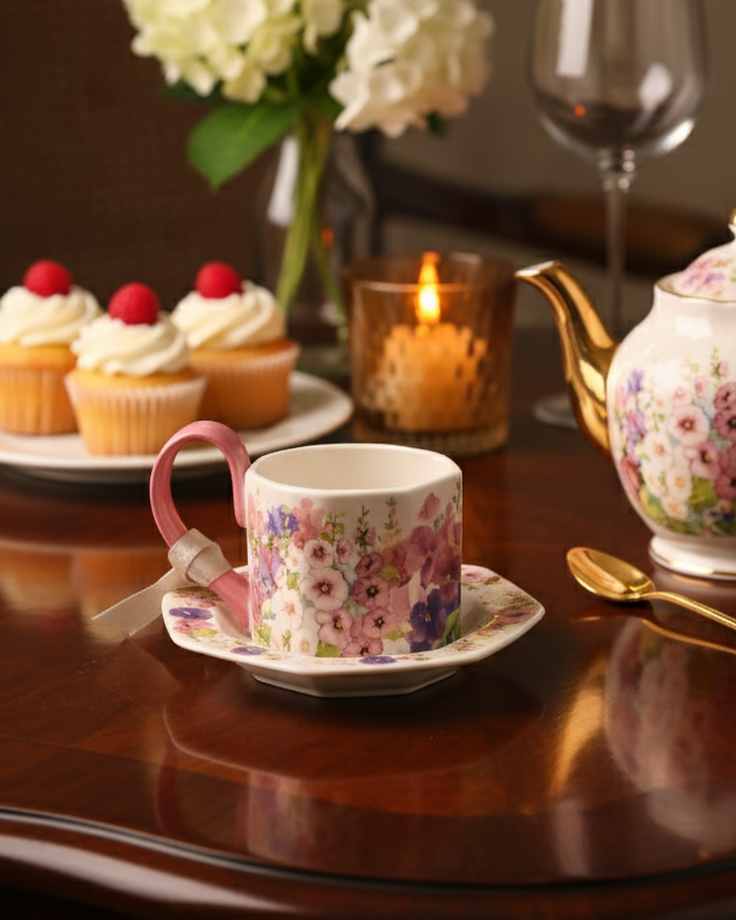 Spring Serenity Tea Cup Set With Saucer 
