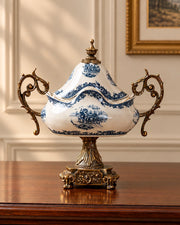 'Yorkshire' Victorian Ornamental Lidded Vase