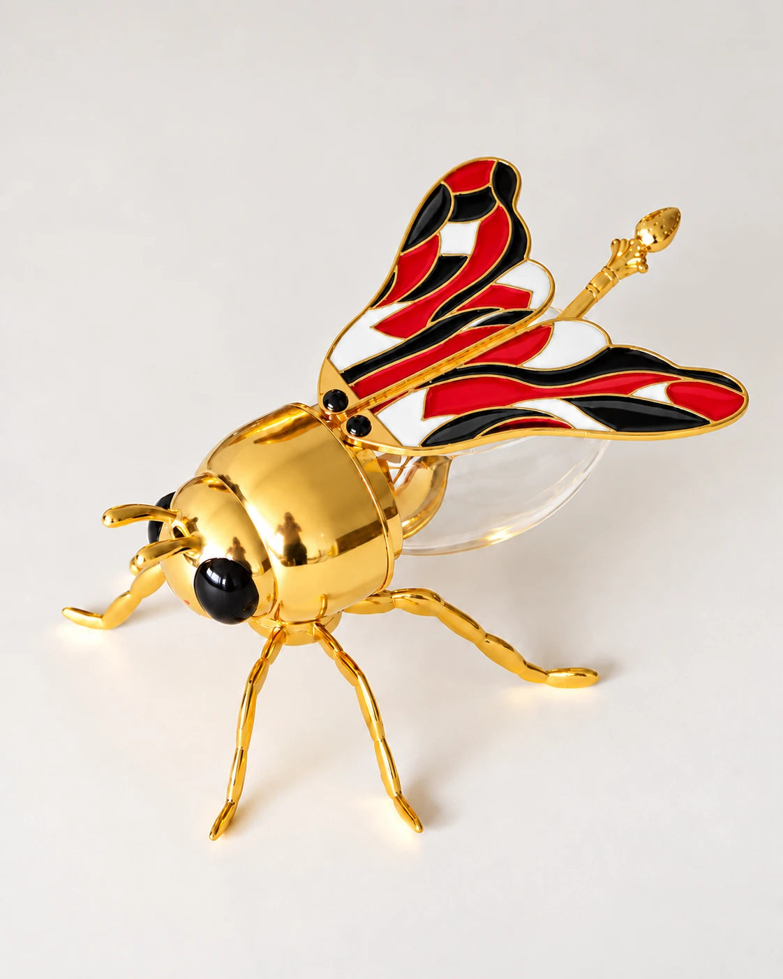 Bee-Shaped Honey Pot With Spoon '200 ML' - Multicolor