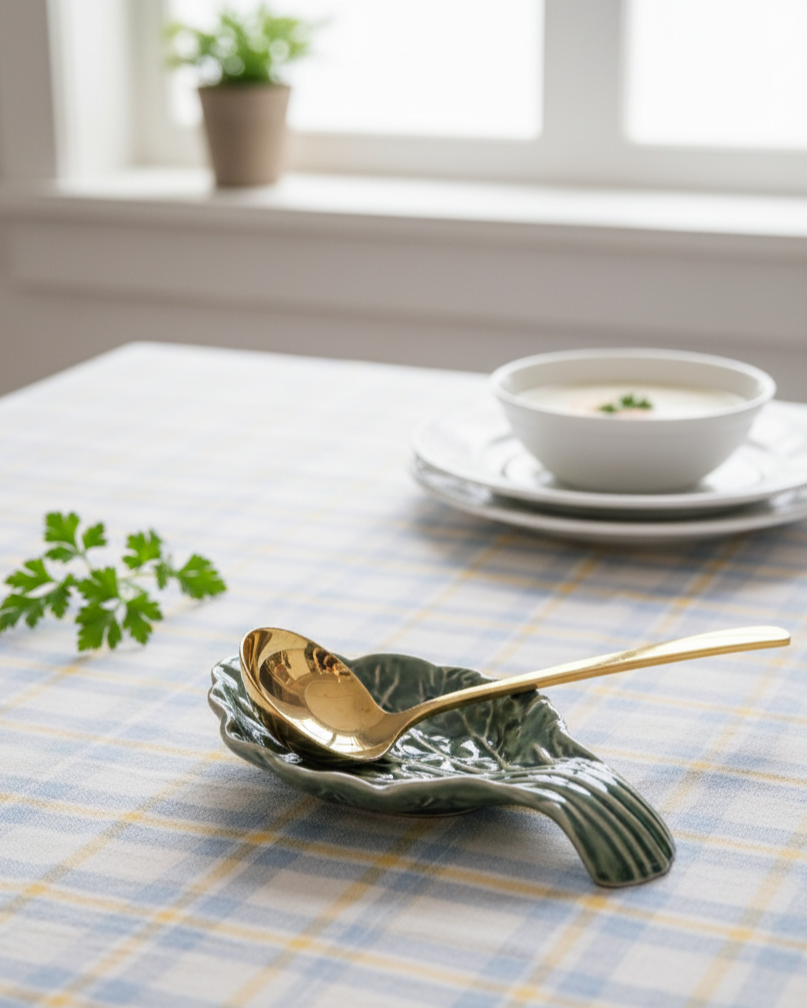 Leaf Harmony Ceramic Spoon Rest 
