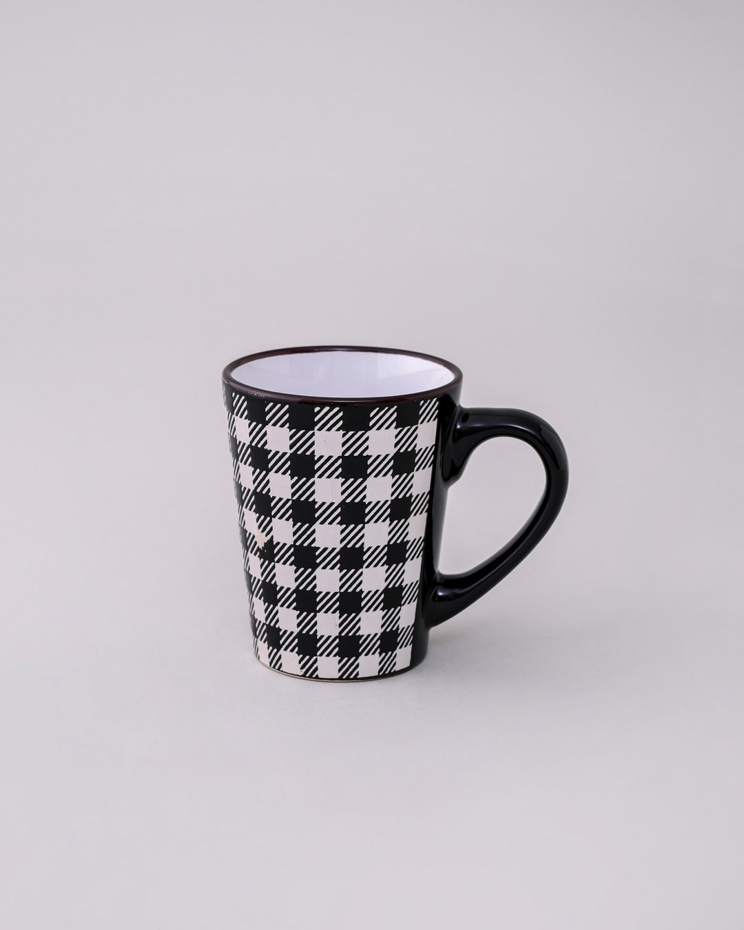 Plaid Charm Ceramic Coffee Mug - Set Of 4 
