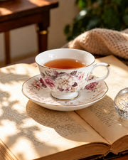 The Gilded Peony Cup & Saucer