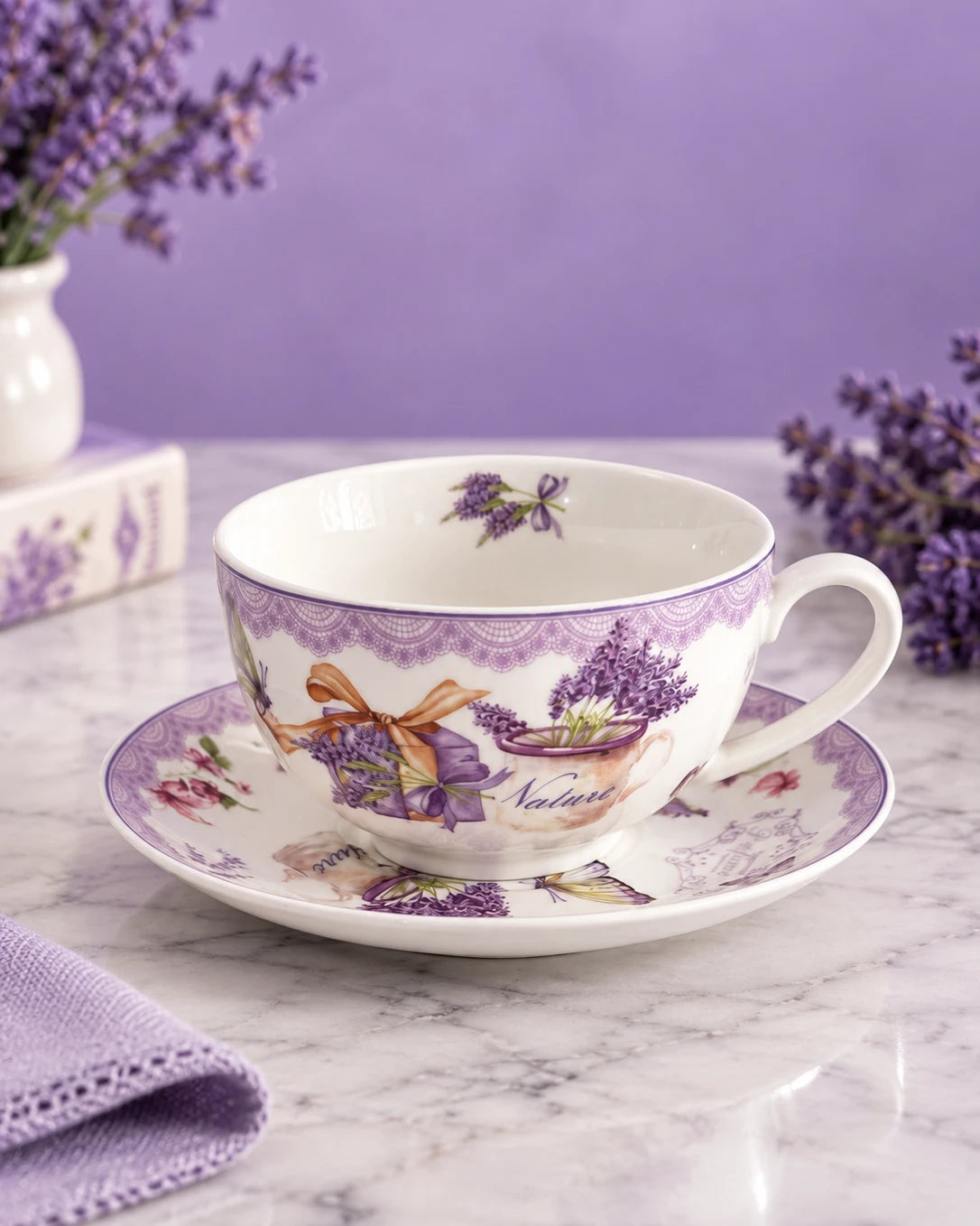 Lavender Whispers Tea for One Set