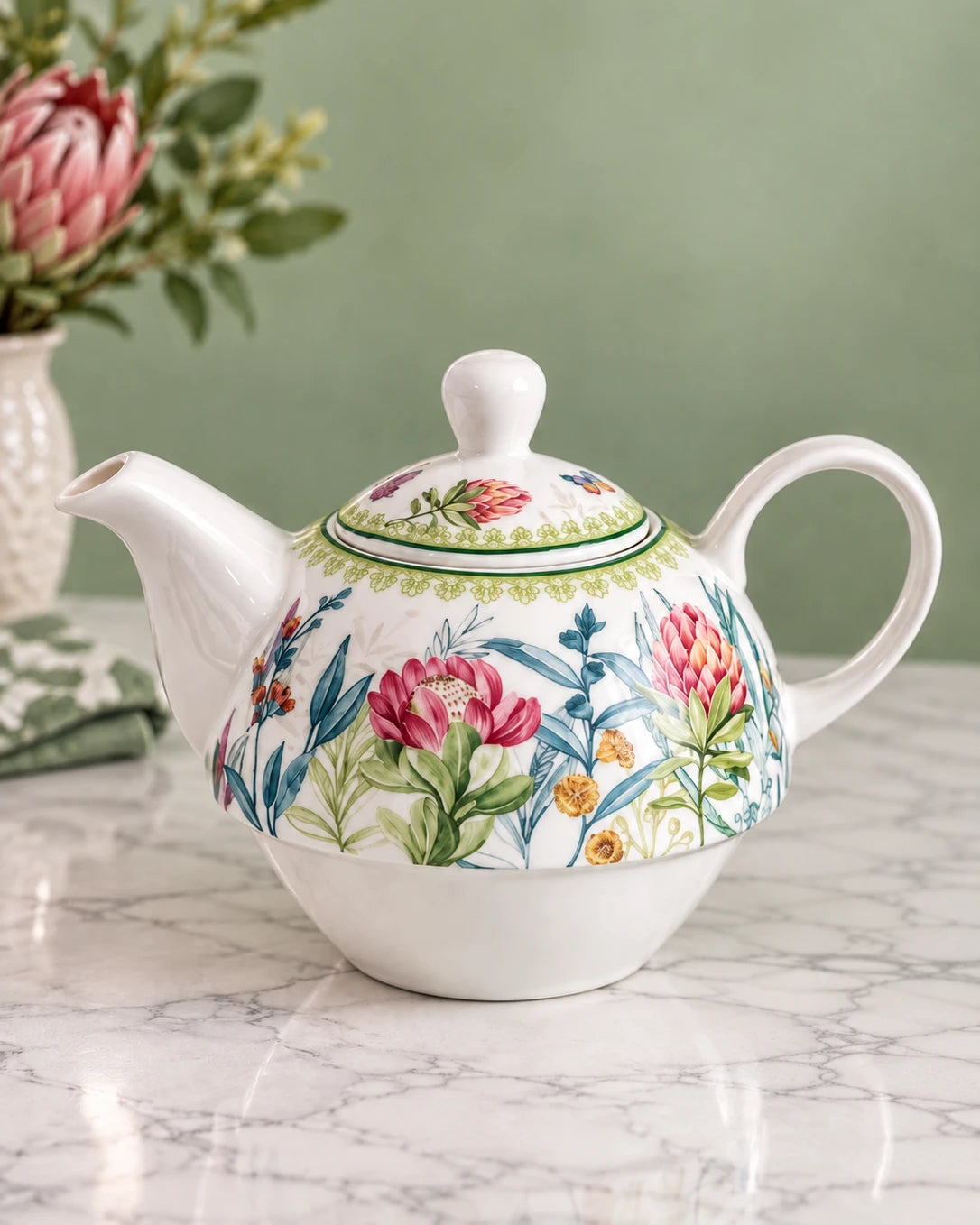 Country Botanical Tea for One Set