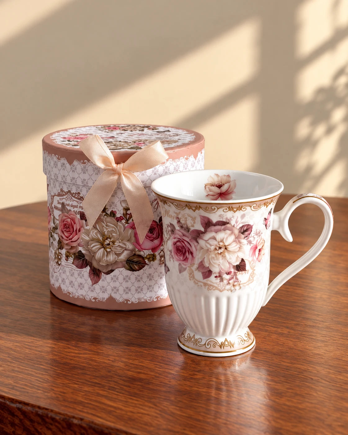 The Gilded Peony Ceramic Mug - Single