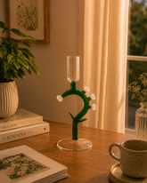 Botanical Stem Glass Candle Stand 