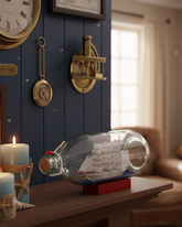 Ocean Whisper Bottle Decorative Ship 