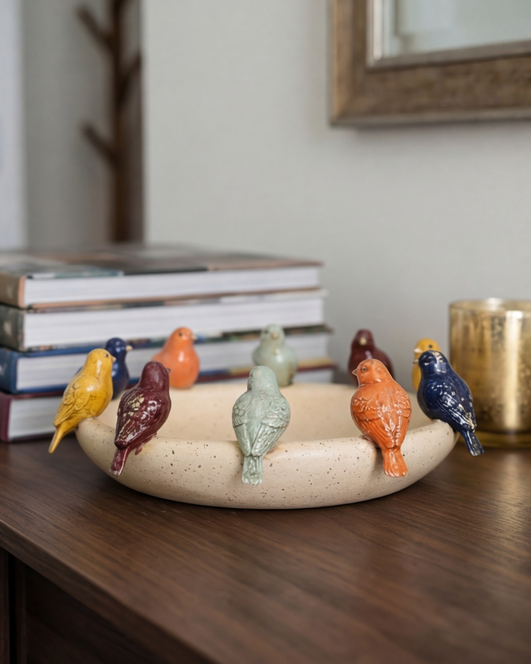 Chirping Birds Decorative Bowl 
