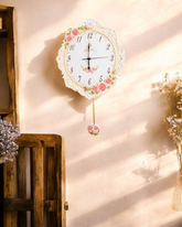 'Country Roses' Vintage Wall Clock 