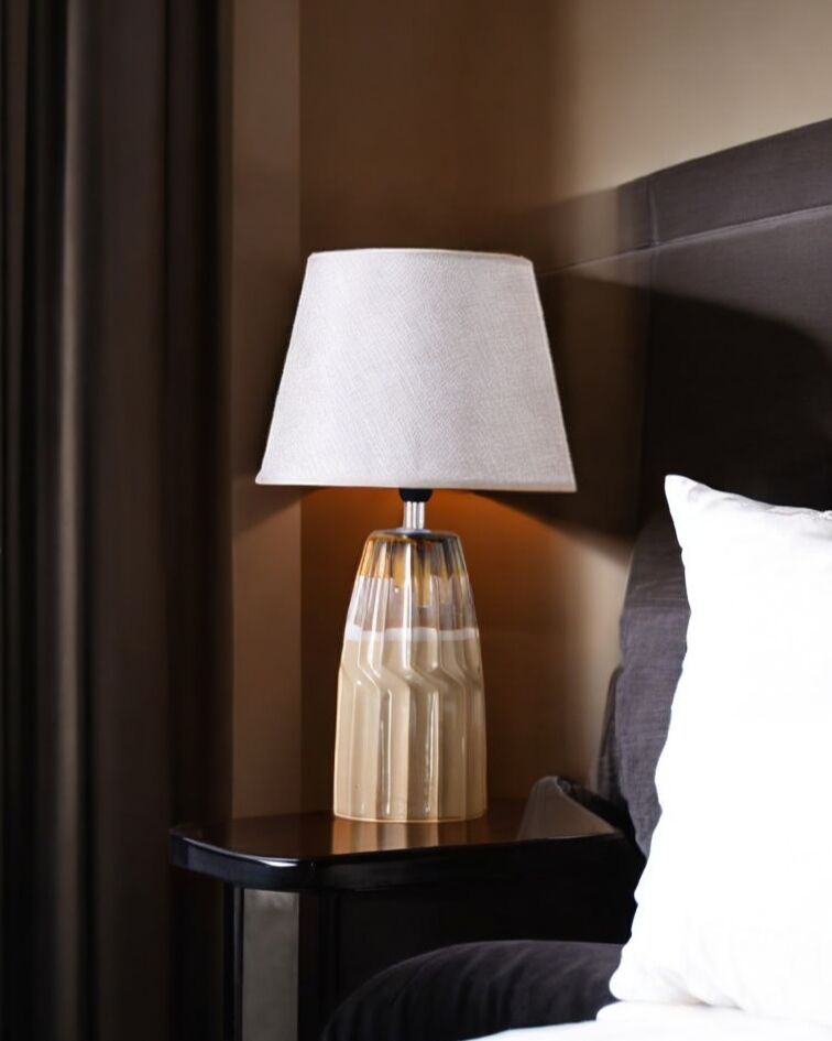 'Striped Serenity' Table Lamp 