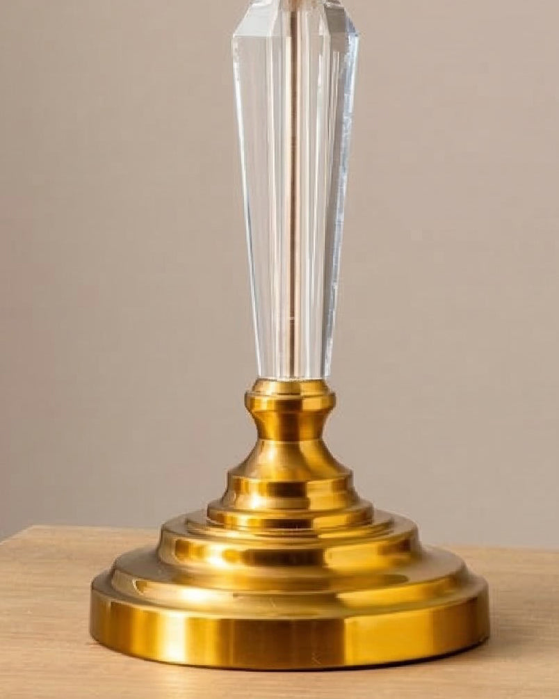 Elegant Crystal Stem Hurricane - Large 