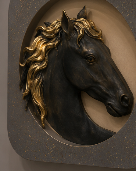 Regal Stallion Decorative Wall Accent 