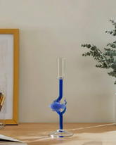 Oceanic Art Glass Candle Stand 