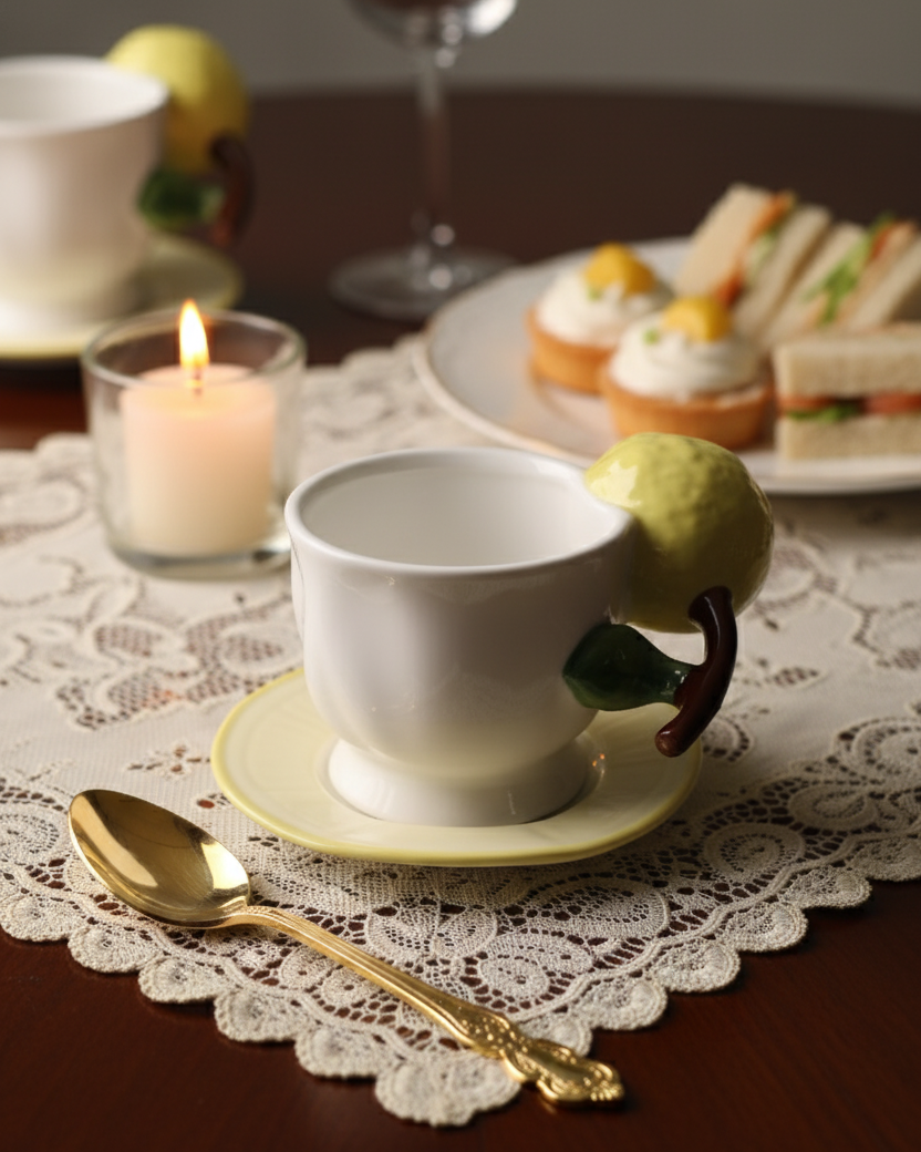 Citrus Slice Ceramic Tea Set - 3 Piece 