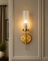 Glass Shade Wall Sconce Light 