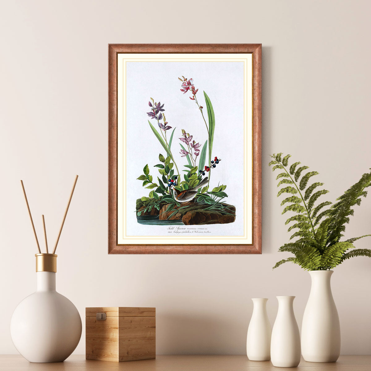 Field Sparrow Bird Print 