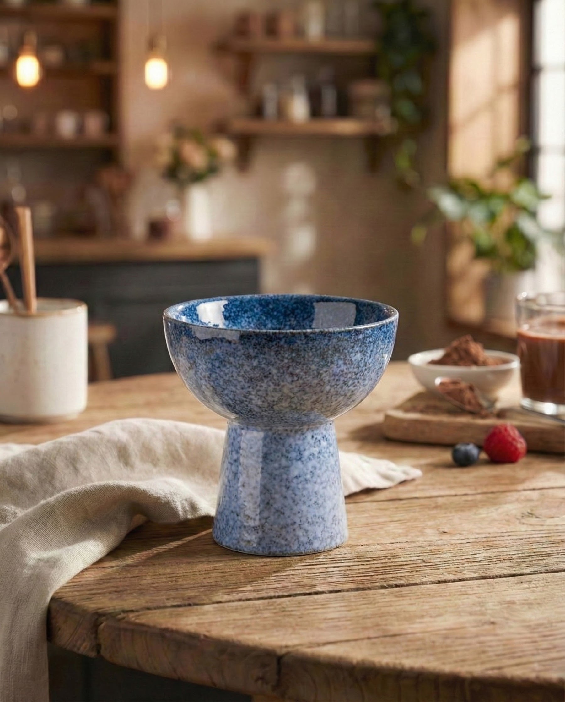 Deep Sea Speckled Dessert Bowl 