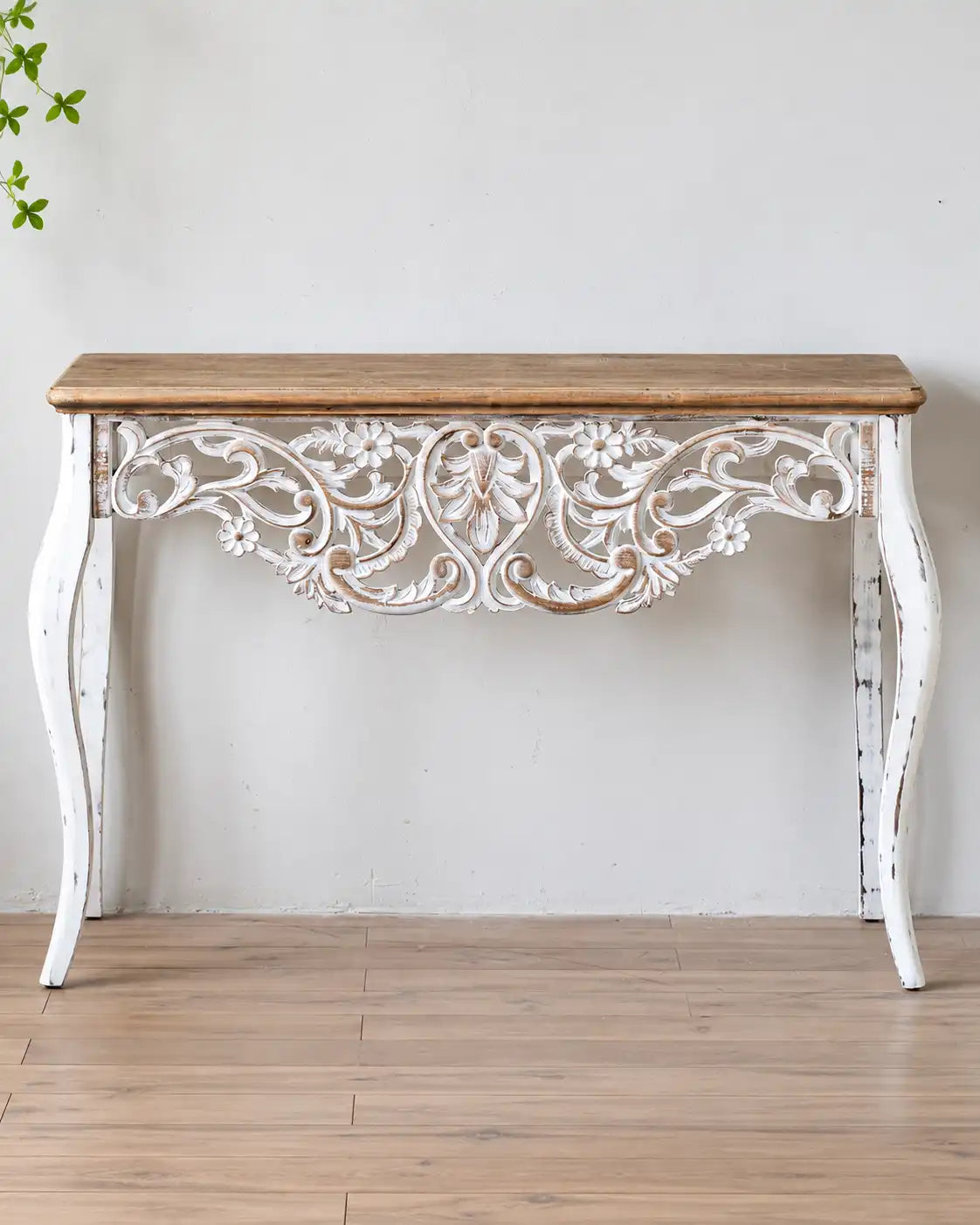 Acacia Distressed Finish Console
