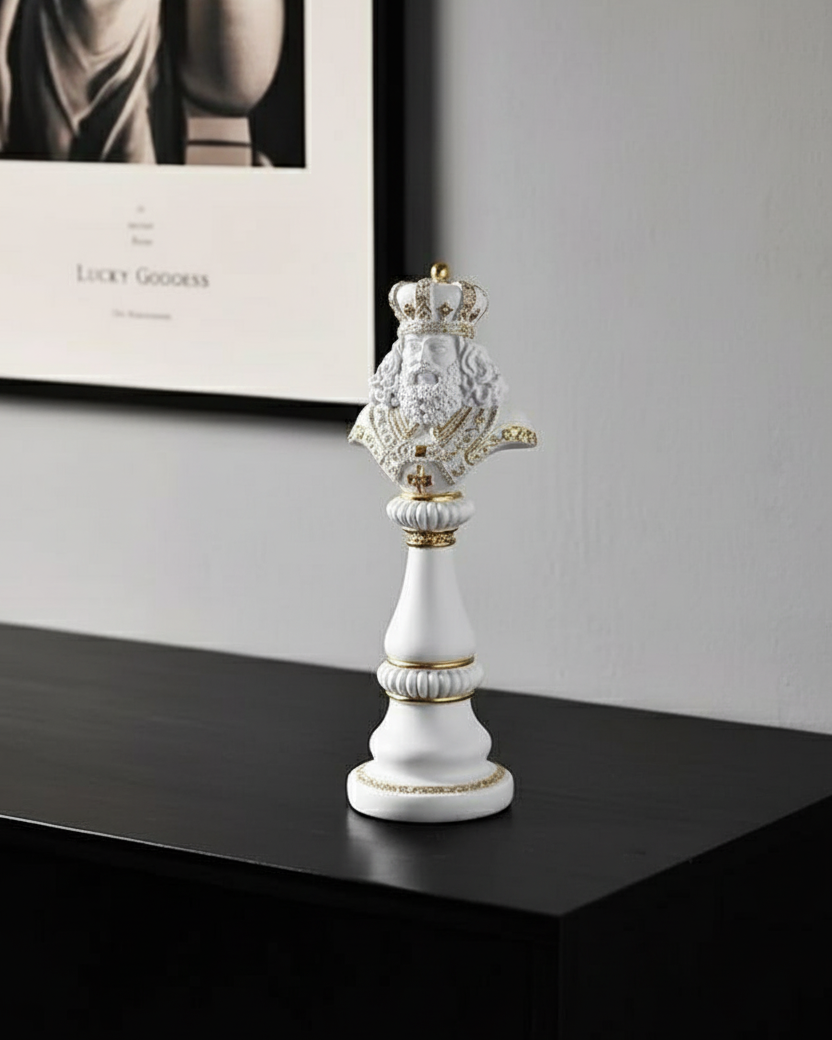 King Oversized Chess Piece - White 