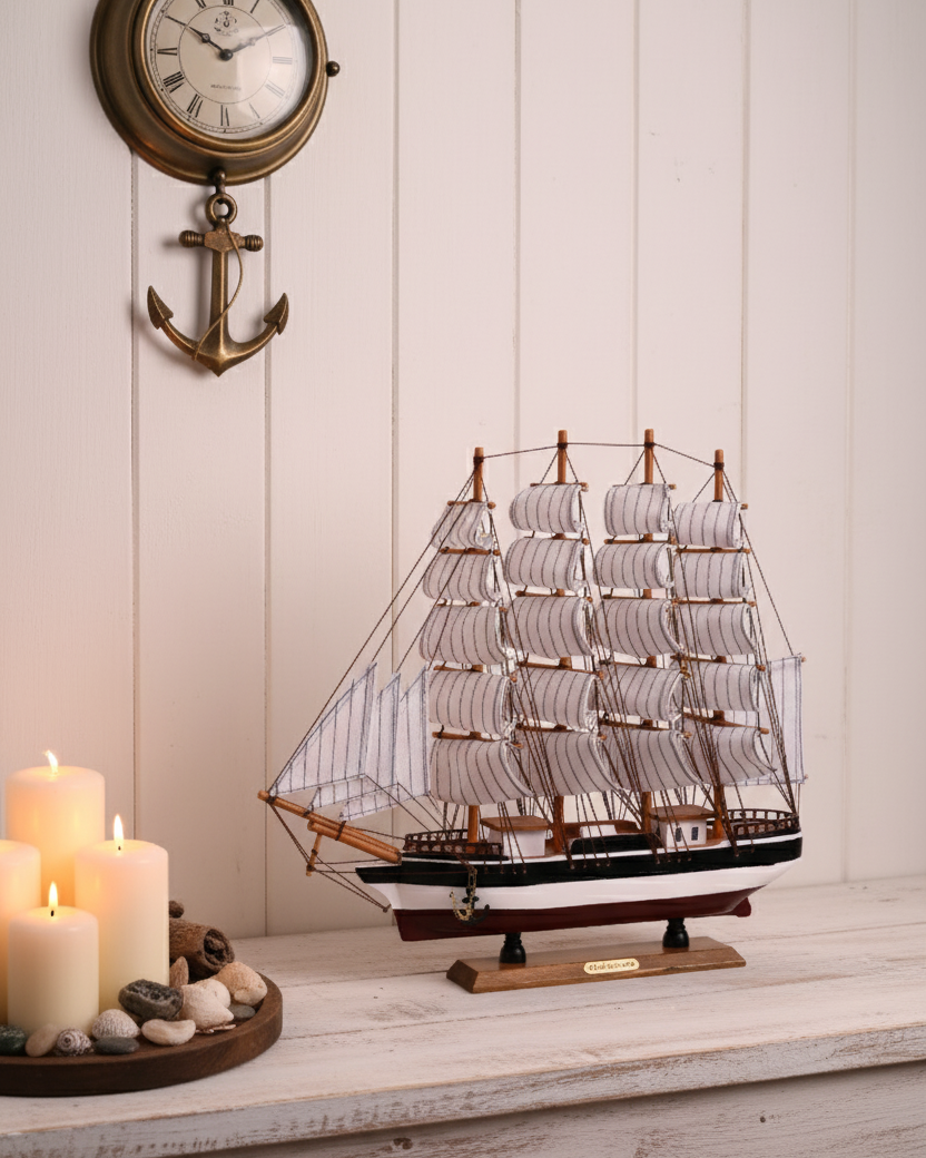 "Confection" Wooden Decorative Ship 