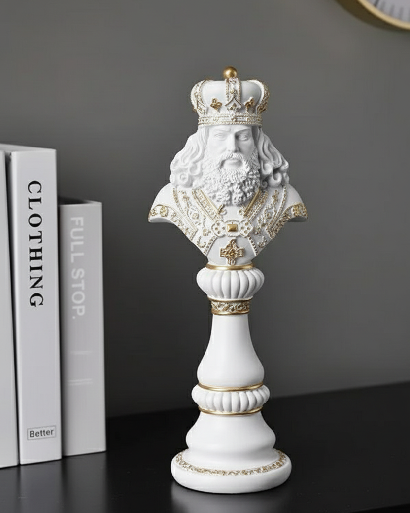 King Oversized Chess Piece - White 