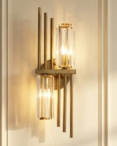 Linea Asymmetric Crystal Wall Light 
