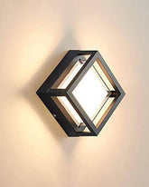 Contemporary Outdoor Wall Light - Cube 