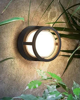 Contemporary Outdoor Wall Light - Round 