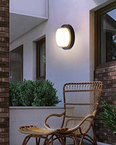 Glow Edge Round Outdoor Wall Light 